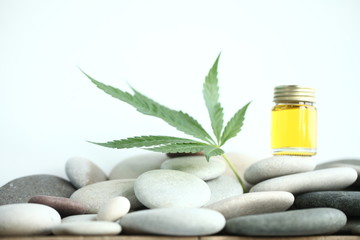 Obraz na płótnie Canvas Medical marijuana cannabis cbd oil