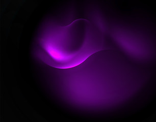 Shiny neon geometric waves template