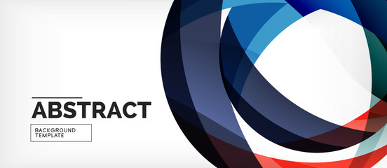 Obraz premium Colorful wave lines abstract background, color line for business or techno presentation