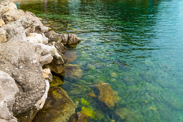 beautiful sea shore shining sun