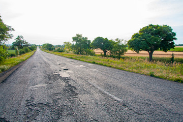 Paved long distance road