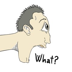 surprised man expression