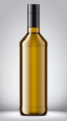 Glass bottle mockup. 