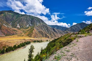 The River Katun. Gorny Altai, Russia