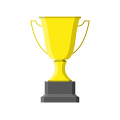 Trophy Cup in flat style. Vector