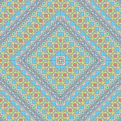 Creative color abstract geometric pattern, vector seamless, can be used for printing onto fabric, interior, design, textile