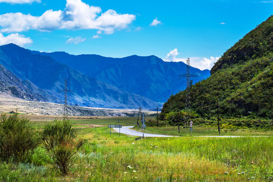 Landscape at Cardona Kur - Kechu. Altai Republic, Russia