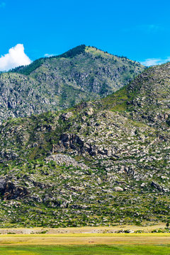 Landscape at Cardona Kur - Kechu. Altai Republic, Russia
