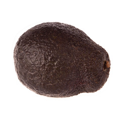 Fototapeta premium black avocado haas isolated on white background