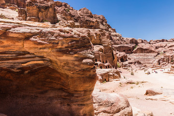 Petra - ancient city, capital of the Edomites, and later the capital of the Nabataean Kingdom, world famous tourist landmark. Jordan