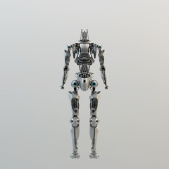 Robot body for replacement, 3d rendering concept