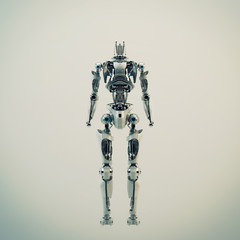 Robot body for replacement, 3d rendering concept