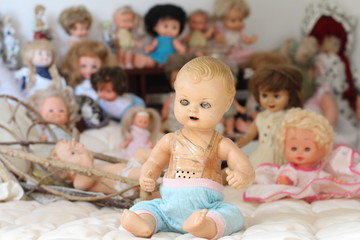 Vintage doll looking really creepy