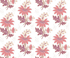 Modern fabric design pattern. Desktop wallpaper. Floral seamless pattern for your design.  Modern seamless pattern for interior decoration. Wrapping paper and graphic design.  Modern seamless pattern 