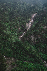 Fototapeta na wymiar Waterfall on Minguyue Moutain, Jiangxi, China