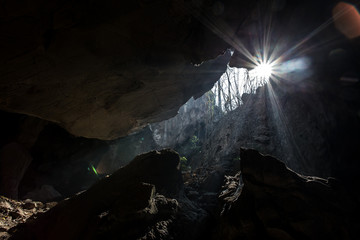 sun and cave