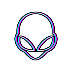 Visual effect alien icon