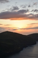 sunset in São Miguel, Azores (Miradouro de Santa Iria)