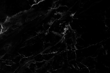 Black marble natural pattern for background, abstract black and white