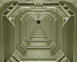 Sci-FI Spaceship Gate, 3D Rendering