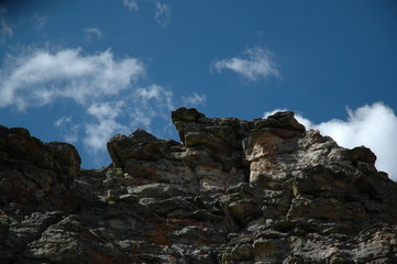 rocks and sky