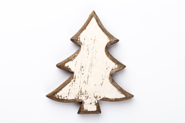 Christmas decor closeup on a white background. Isolated - Image