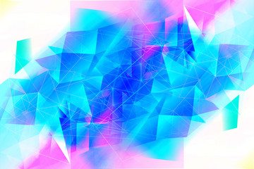 Obraz premium Dreamy, abstract, multicolor, geometric background