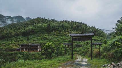 Houses in Mingyue Mountain, Jiangxi, China