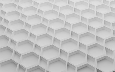 hexagon wall 3D rendering - illustration picture