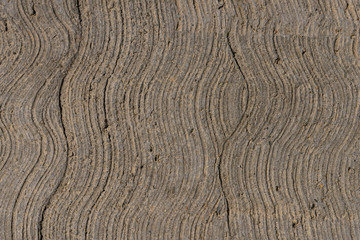 texture on concrete after pouring