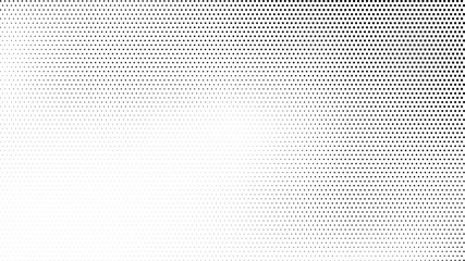 Halftone. Abstract gradient background of black squares. Vector illustration.