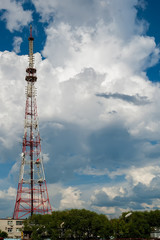 TV tower in Tyumen. Russia