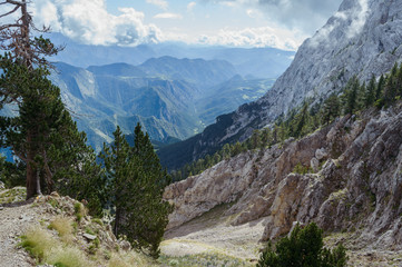 views from pedraforca mountain in spain