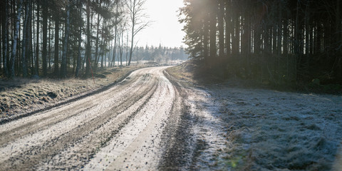 Road in winter