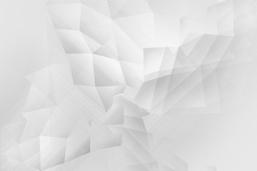 Polygonal, geometric white and grey background