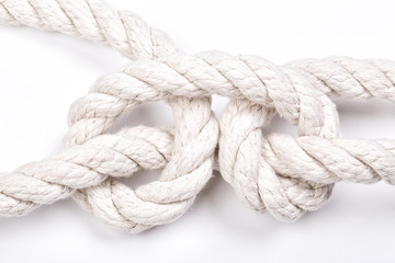 Fragment of a nautical rope