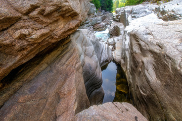 Fototapeta na wymiar Canyon Falls is an off the beaten path waterfall in Barring Washington