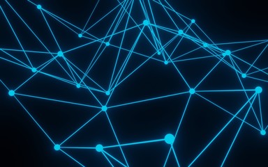 Abstract background low poly line 3d rendering - 3d illustration 