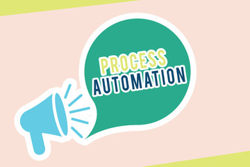 Word writing text Process Automation. Business concept for Transformation Streamlined Robotic To avoid Redundancy.