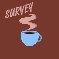 Writing note showing Survey. Business photo showcasing look closely at or examine someone or something Record area.