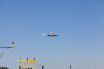 Airplane at Amsterdam in the Sky