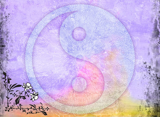 Yin Yang Mandala Floral