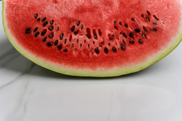 Half a slice of watermelon