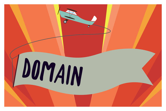 Conceptual hand writing showing Domain. Business photo showcasing distinct subset of Internet with addresses sharing common suffix.