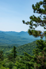 views from the summit of Boquet mountain 