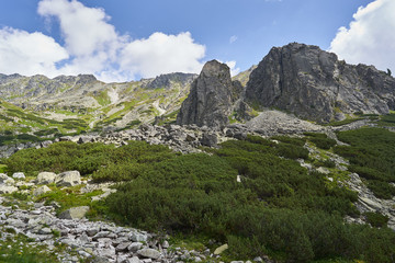 Landscape Picture form High Tatras mountains in Slovakia highest mountain range in Carpathian...