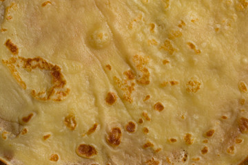 Culinary product. Fried pancakes. The texture of the dough.	