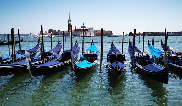 Venice gondolas