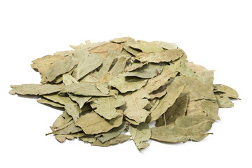 Heap of bay leaves