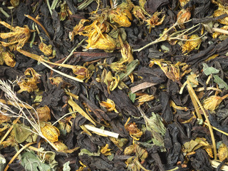 Photo of mixed black and herbal tea